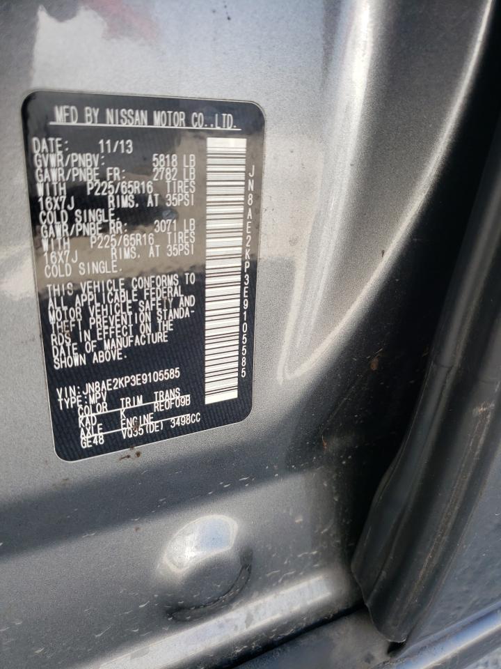 Photo 10 from auction – 2014 NISSAN QUEST S with VIN JN8AE2KP3E9105585