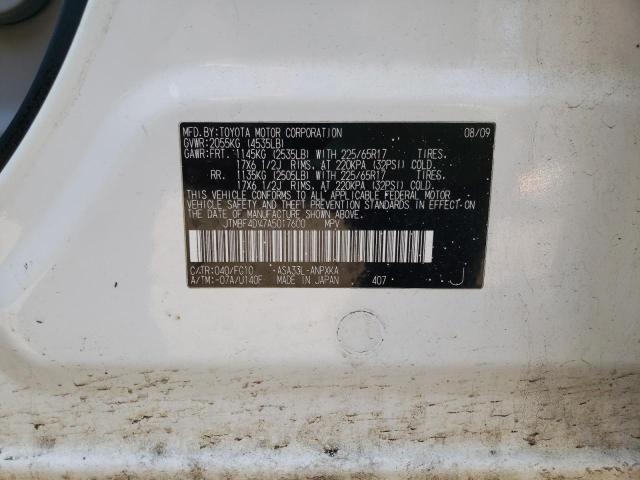 Photo 10 from auction – 2010 TOYOTA RAV4 with VIN JTMBF4DV7A5017600