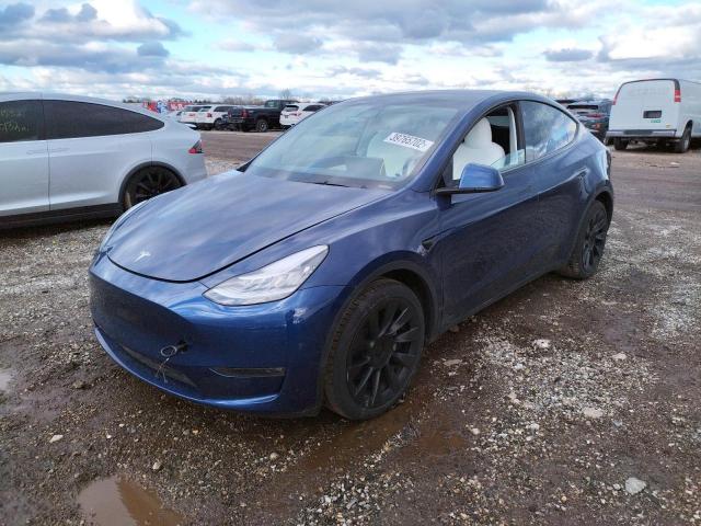 Photo 2 from auction – 2021 TESLA MODEL Y with VIN 5YJYGDEE6MF122816