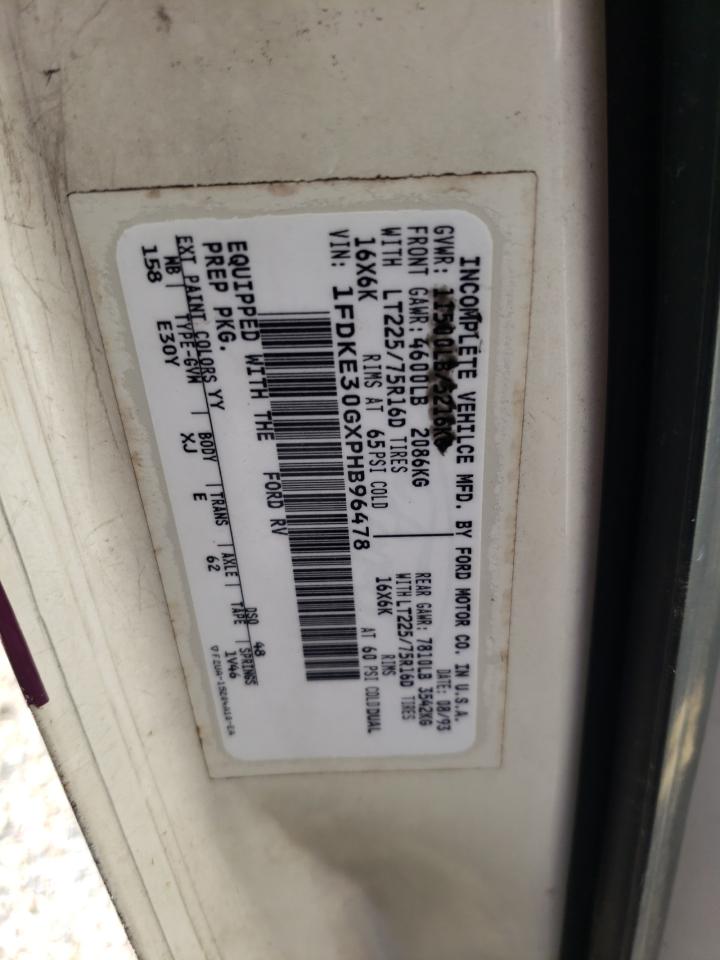 Photo 10 from auction – 1994 FORD ECONOLINE with VIN 1FDKE30GXPHB96478