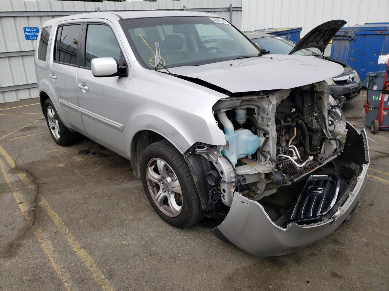 HONDA PILOT EXLN 2012 with VIN 5FNYF4H77CB070515 - Photo from auction