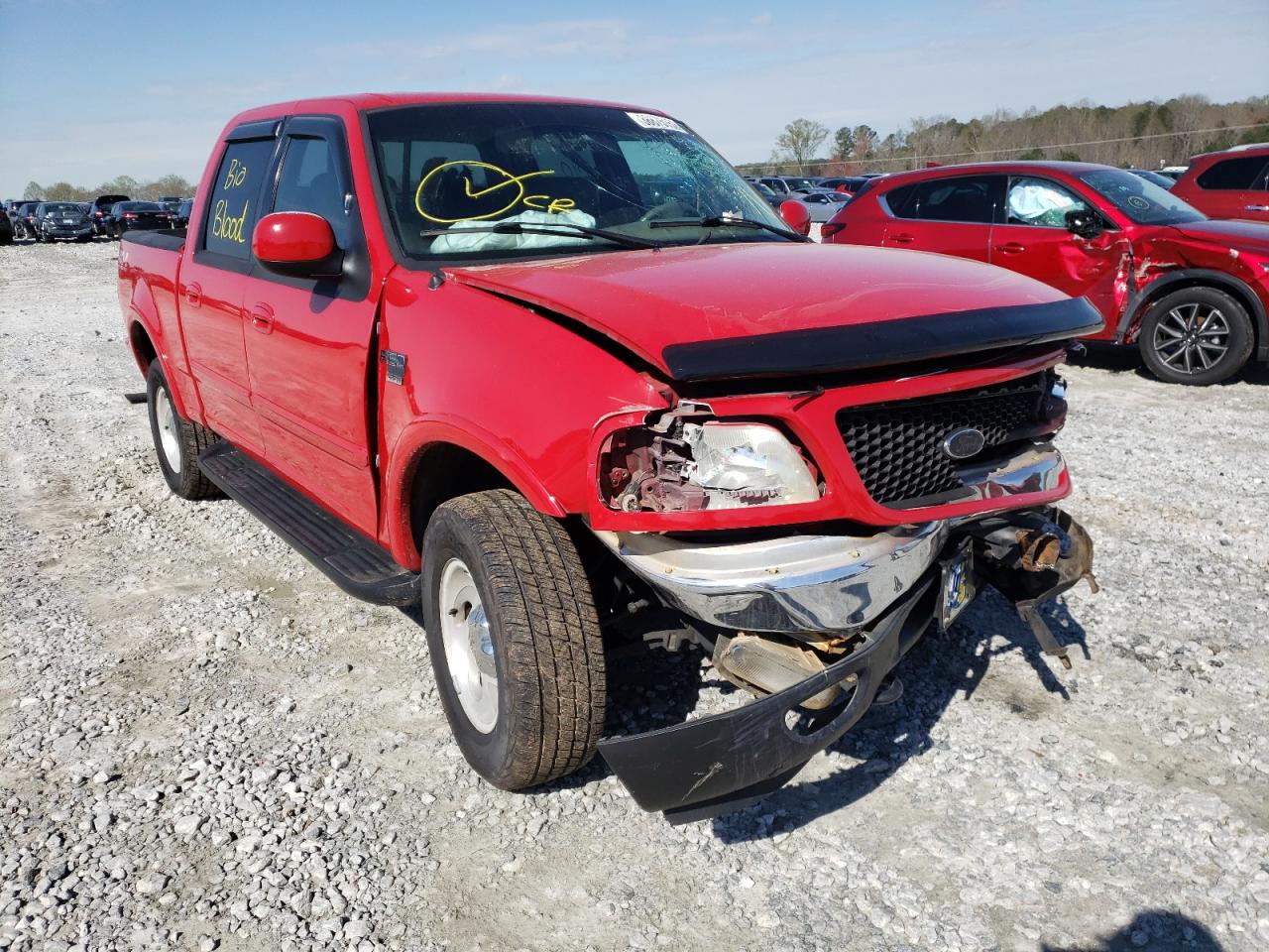 FORD F150 SUPER 2001 with VIN 1FTRW08L81KB49511 - Photo from auction