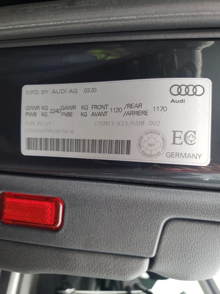 Photo 10 from auction – 2020 AUDI A5 PREMIUM with VIN WAUANCF54LA015476