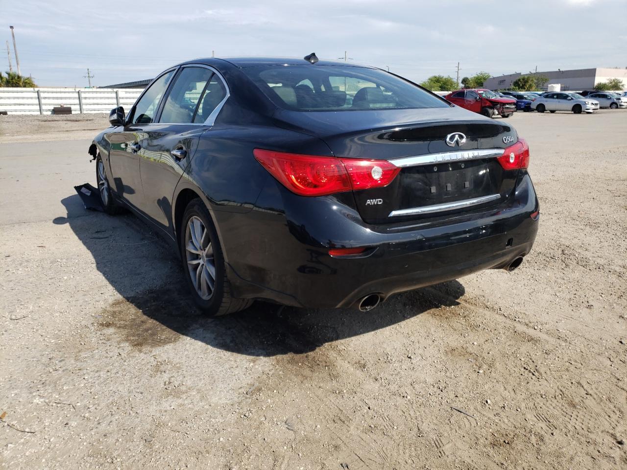 Photo 3 from auction – 2014 INFINITI Q50 BASE with VIN JN1BV7AR2EM706521