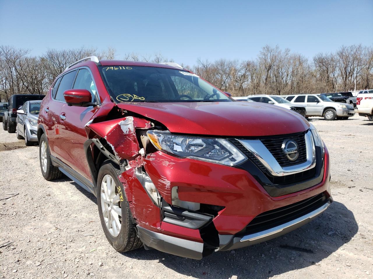 NISSAN ROGUE S 2018 with VIN 5N1AT2MT7JC796110 - Photo from auction
