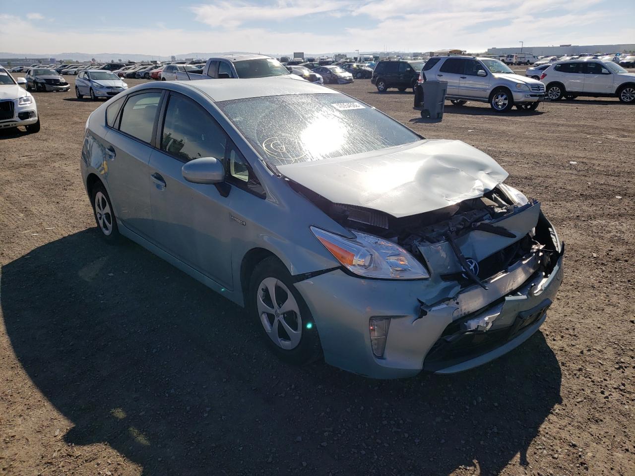 TOYOTA PRIUS 2013 with VIN JTDKN3DU8D1660604 - Photo from auction