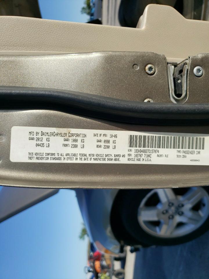 Photo 10 from auction – 2007 DODGE CALIBER SX with VIN 1B3HB48B27D157074