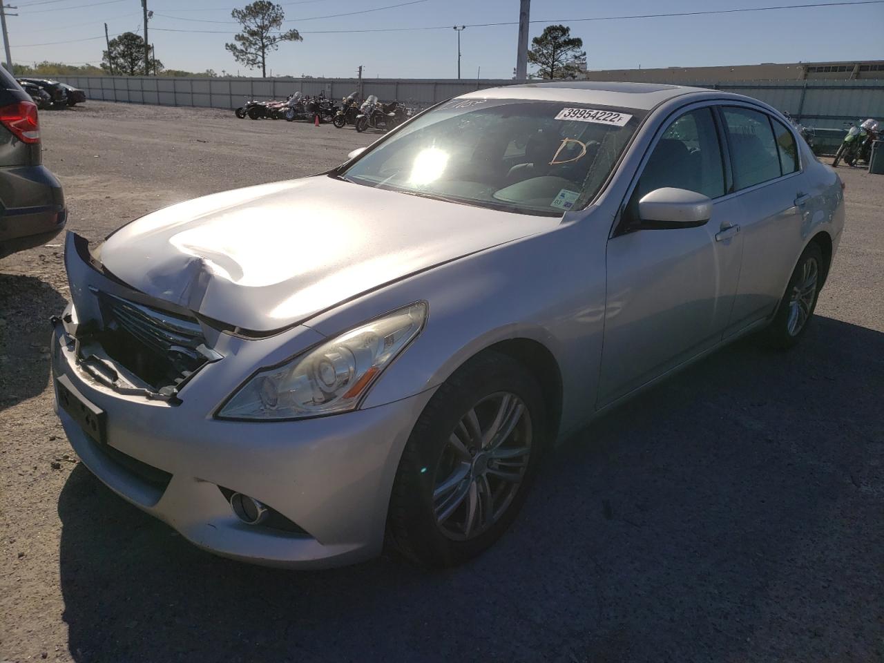 Photo 2 from auction – 2012 INFINITI G25 with VIN JN1DV6AR0CM731613