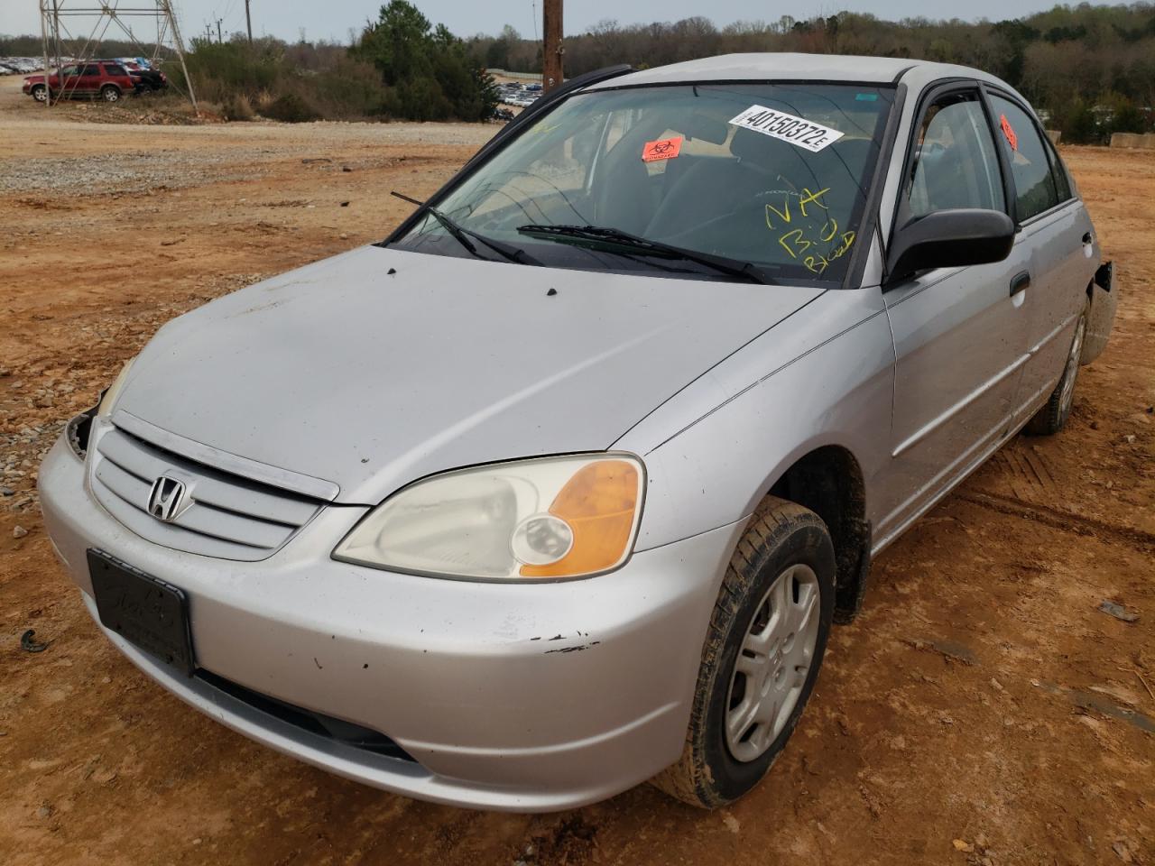 Photo 2 from auction – 2001 HONDA CIVIC LX with VIN 1HGES16541L011352