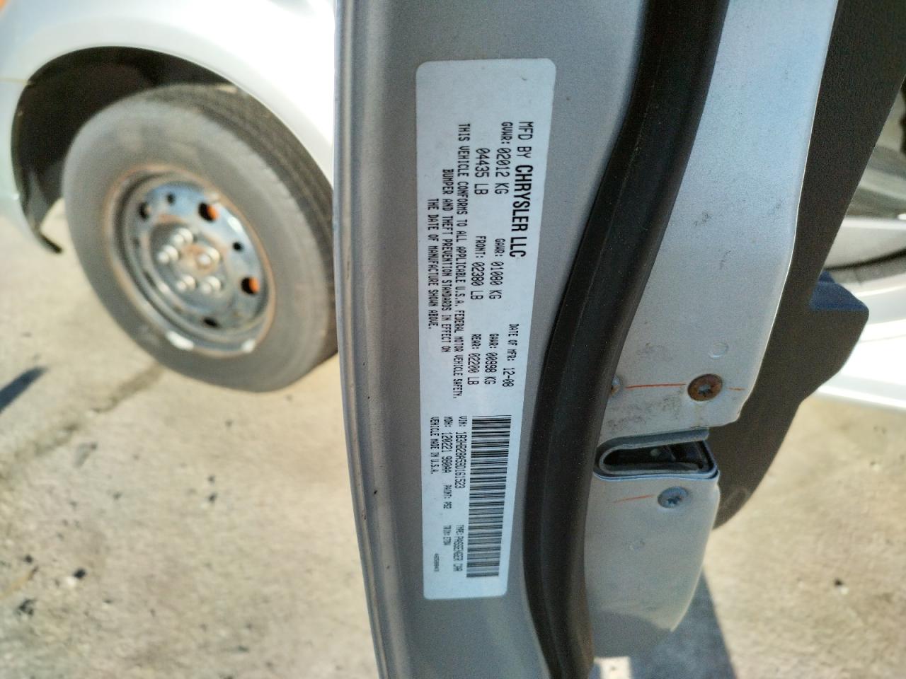 Photo 10 from auction – 2009 DODGE CALIBER SE with VIN 1B3HB28A59D161523