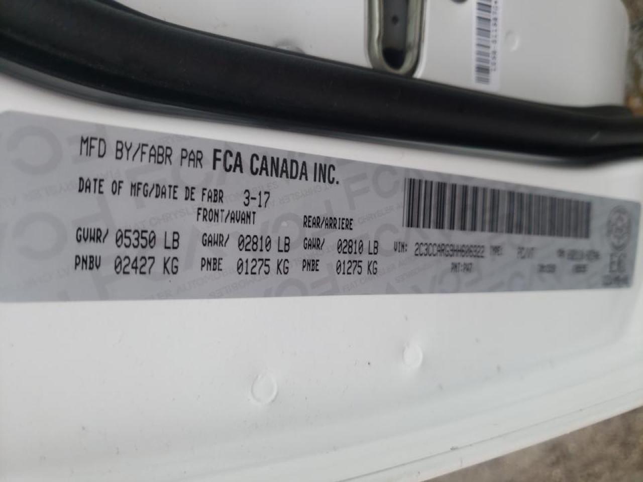 Photo 10 from auction – 2017 CHRYSLER 300 LIMITE with VIN 2C3CCARG9HH606922