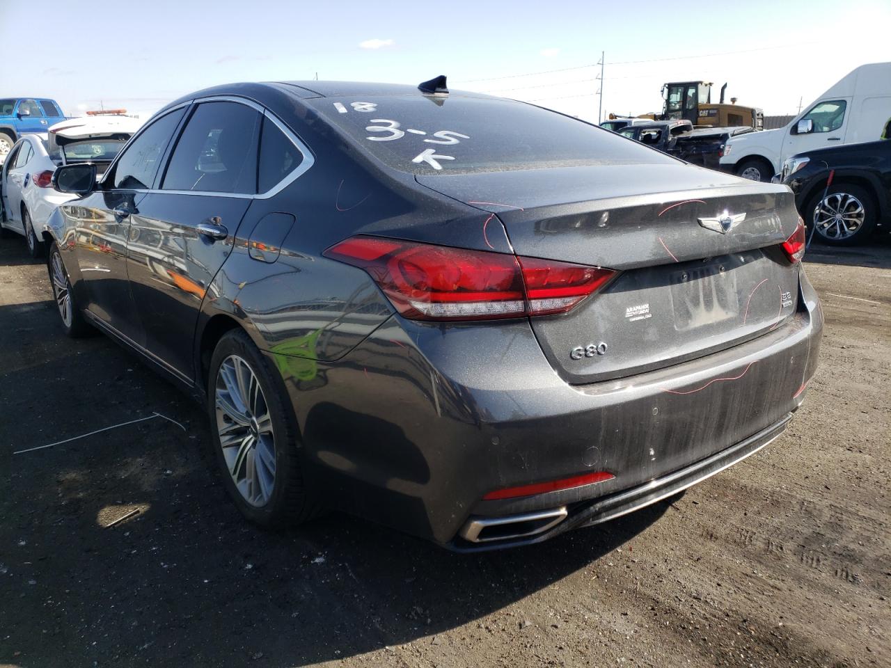 Photo 3 from auction – 2018 GENESIS G80 BASE with VIN KMHGN4JE4JU229658