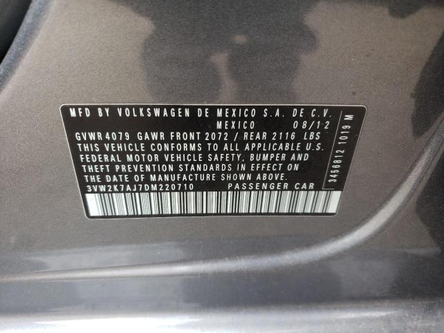 Photo 10 from auction – 2013 VOLKSWAGEN JETTA BASE with VIN 3VW2K7AJ7DM220710