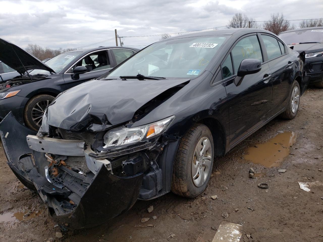 Photo 2 from auction – 2013 HONDA CIVIC LX with VIN 19XFB2F51DE239797