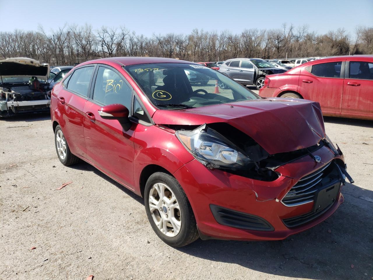 FORD FIESTA SE 2014 with VIN 3FADP4BJ2EM125179 - Photo from auction