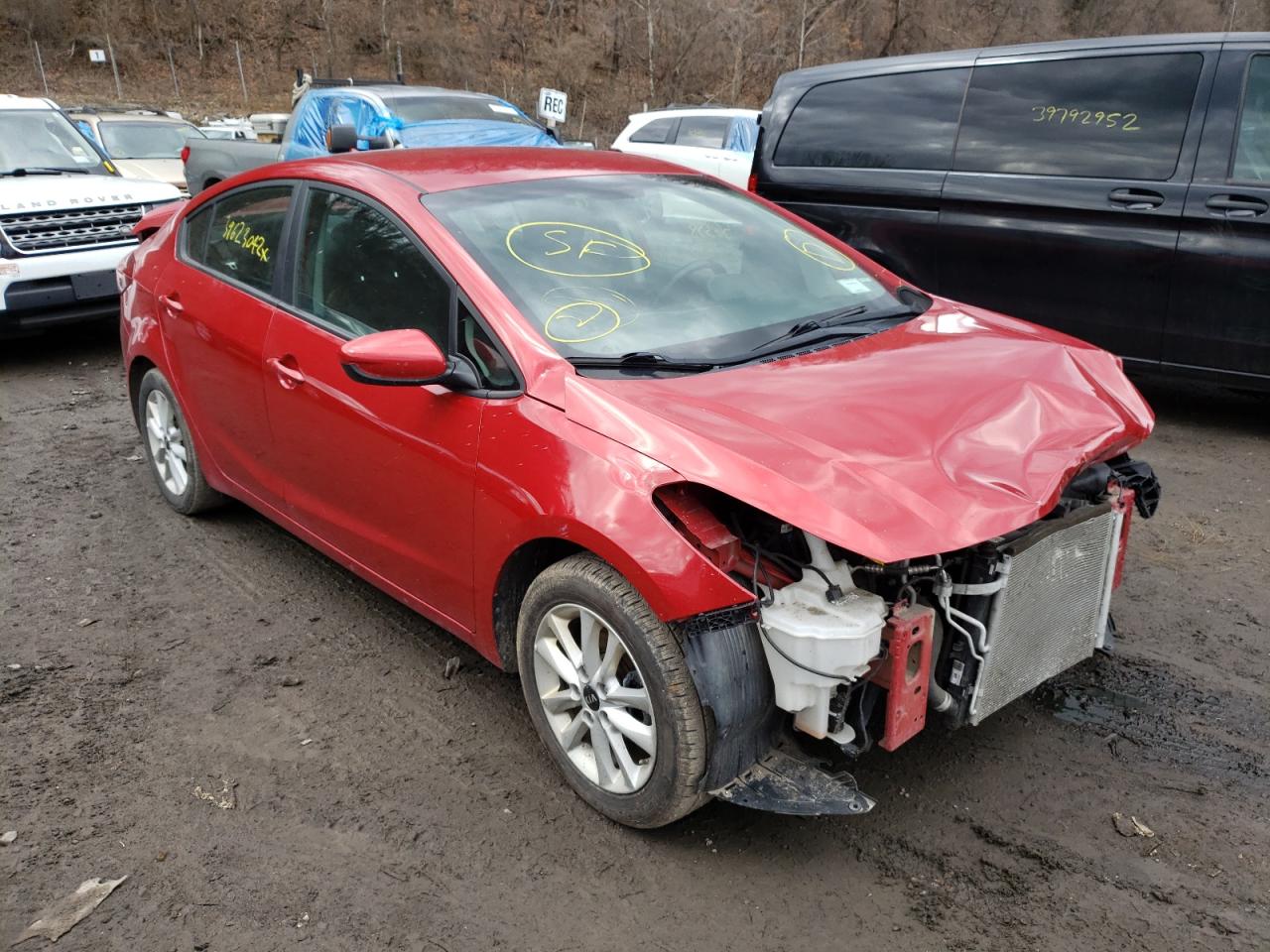 KIA FORTE LX 2017 with VIN 3KPFL4A74HE020579 - Photo from auction