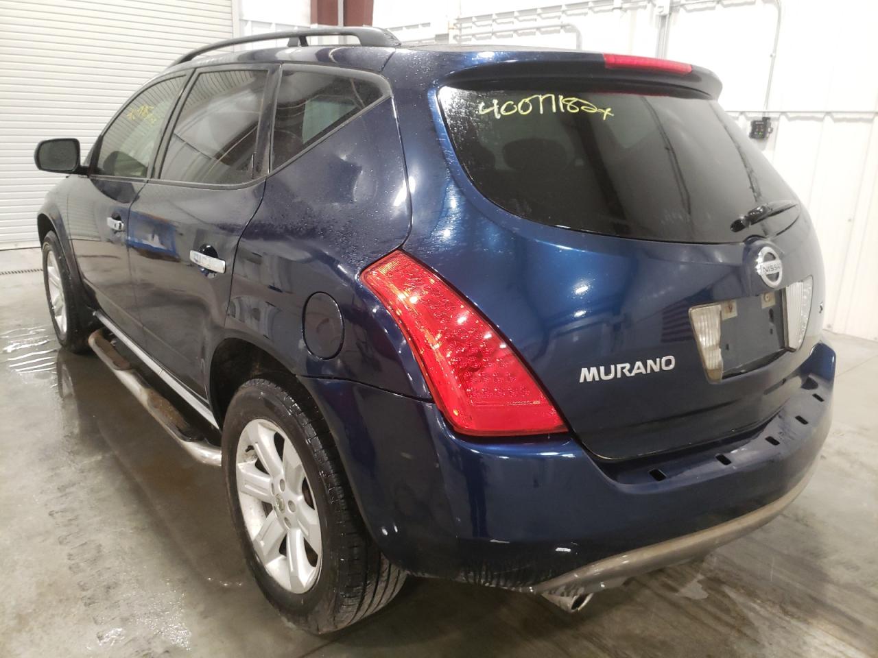 Photo 3 from auction – 2006 NISSAN MURANO with VIN JN8AZ08T26W413203