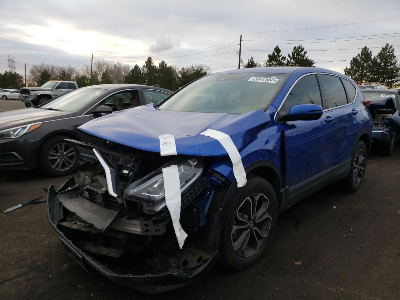 Photo 2 from auction – 2020 HONDA CR-V EX with VIN 7FARW2H56LE007420