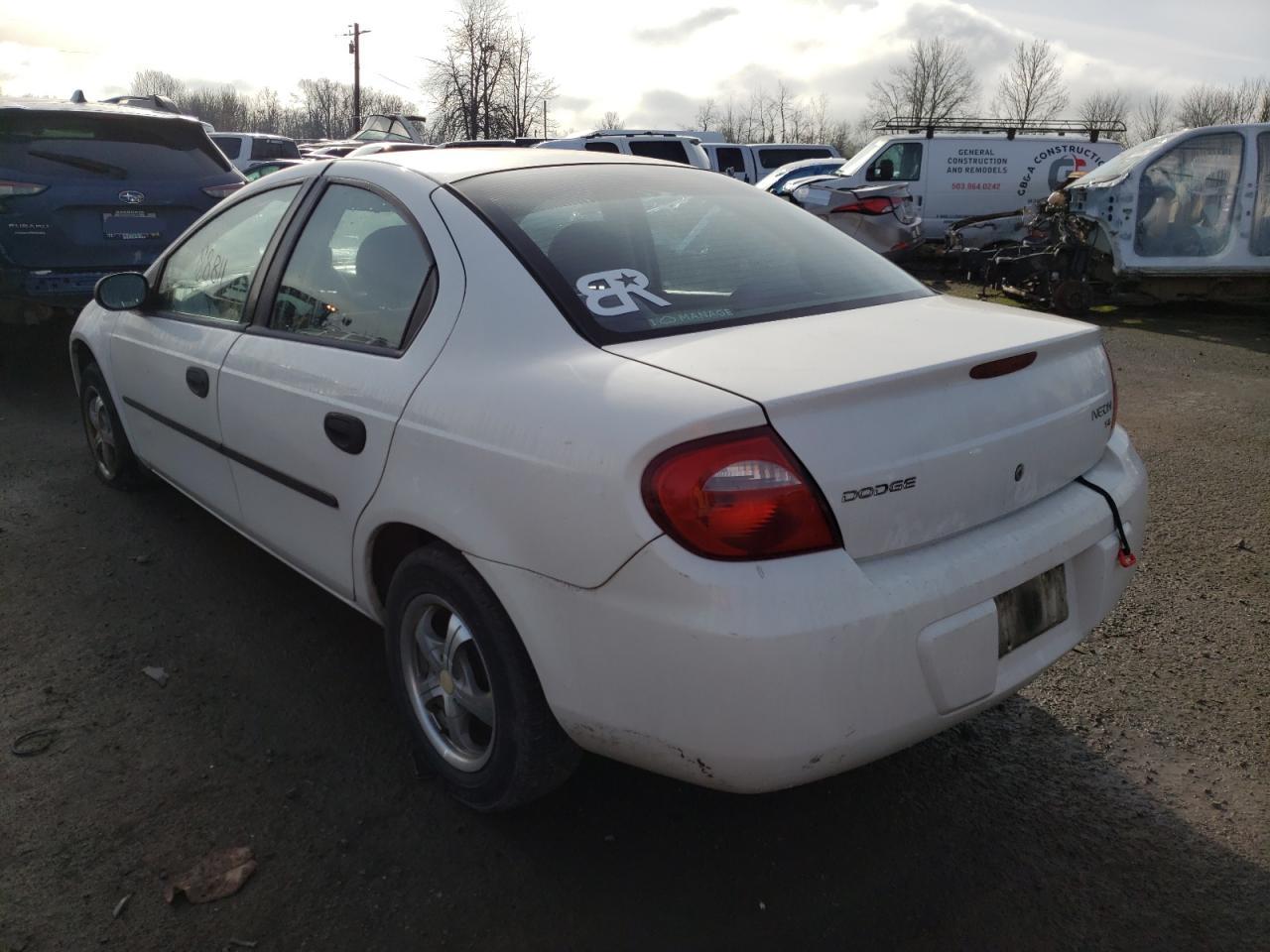 Photo 3 from auction – 2003 DODGE NEON SE with VIN 1B3ES26C63D199678