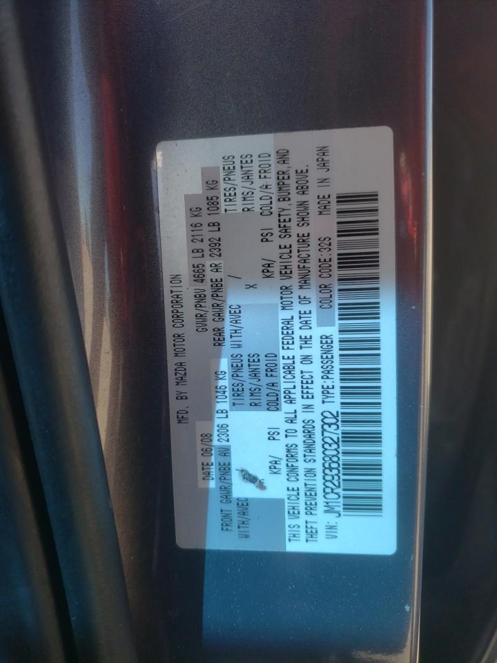 Photo 10 from auction – 2008 MAZDA 5 with VIN JM1CR293680327302