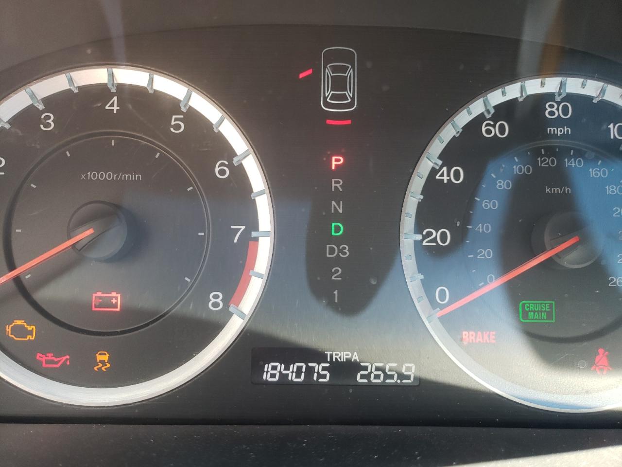 Photo 8 from auction – 2012 HONDA ACCORD EX with VIN 1HGCP2F74CA133031