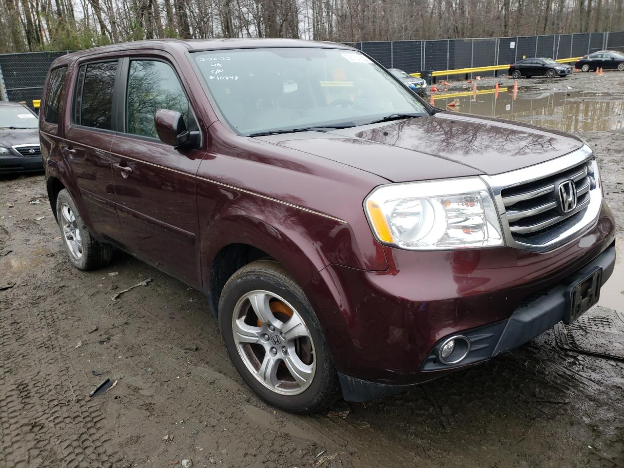 HONDA PILOT EXL 2014 с VIN 5FNYF4H53EB028182 - Фото с аукциона