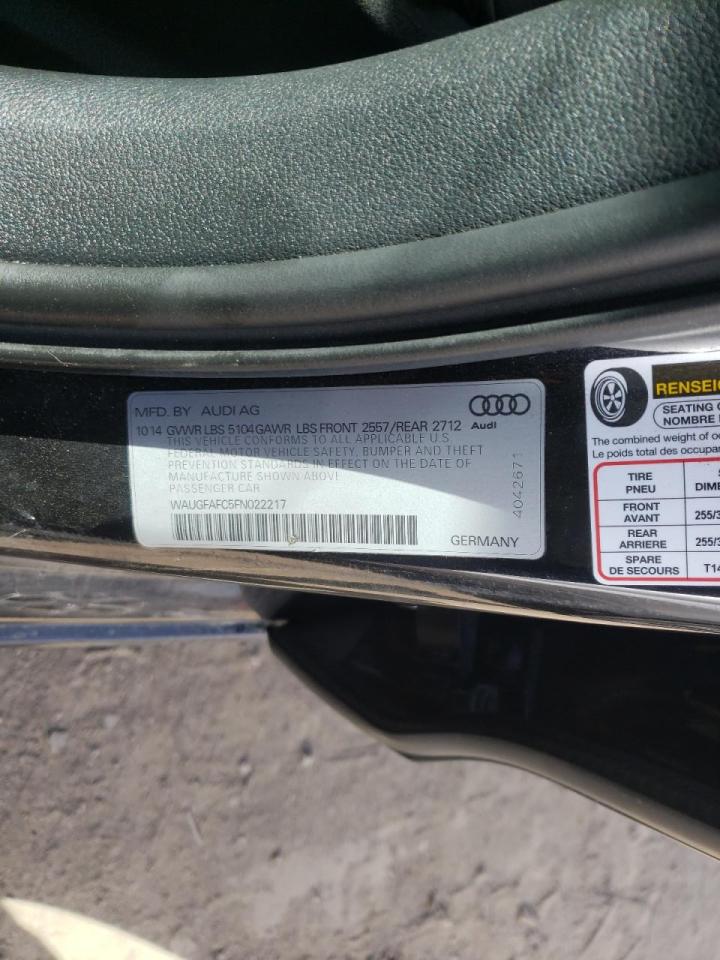 Photo 10 from auction – 2015 AUDI A6 PREMIUM with VIN WAUGFAFC5FN022217