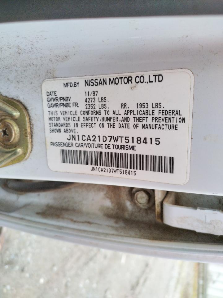 Photo 10 from auction – 1998 NISSAN MAXIMA GLE with VIN JN1CA21D7WT518415