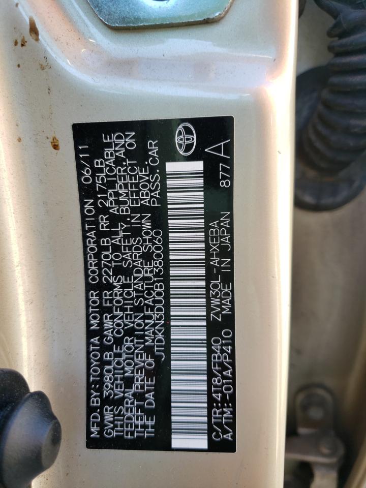 Photo 10 from auction – 2011 TOYOTA PRIUS with VIN JTDKN3DU0B1380060