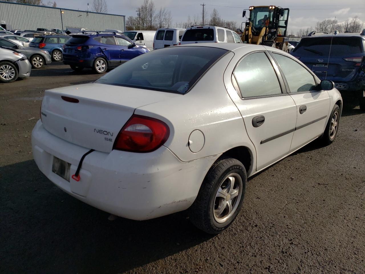 Photo 4 from auction – 2003 DODGE NEON SE with VIN 1B3ES26C63D199678