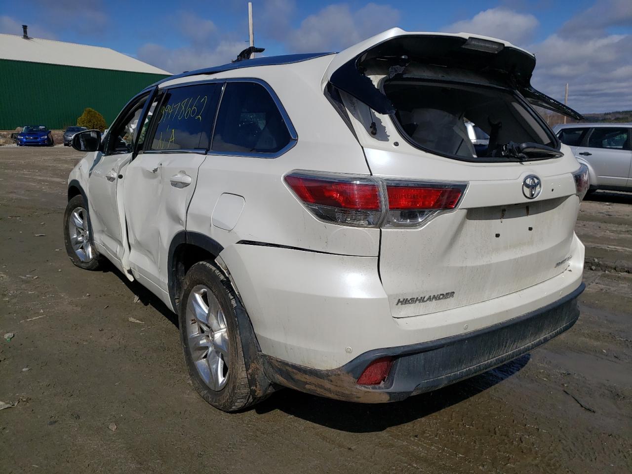 Photo 3 from auction – 2014 TOYOTA HIGHLANDER with VIN 5TDDKRFH6ES056106