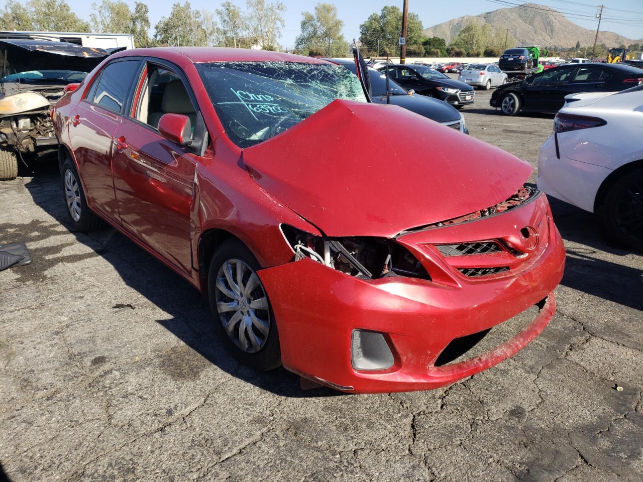 TOYOTA COROLLA BA 2012 with VIN 5YFBU4EE3CP002831 - Photo from auction