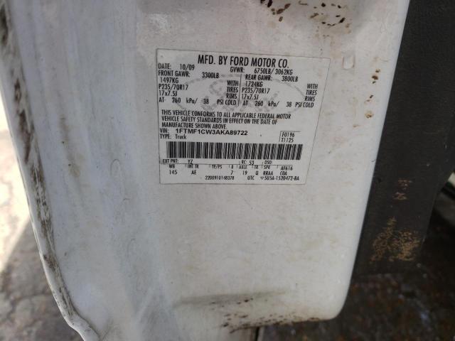Photo 10 from auction – 2010 FORD F150 with VIN 1FTMF1CW3AKA89722