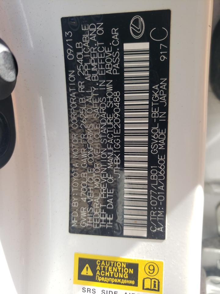Photo 10 from auction – 2014 LEXUS ES 350 with VIN JTHBK1GG1E2090488