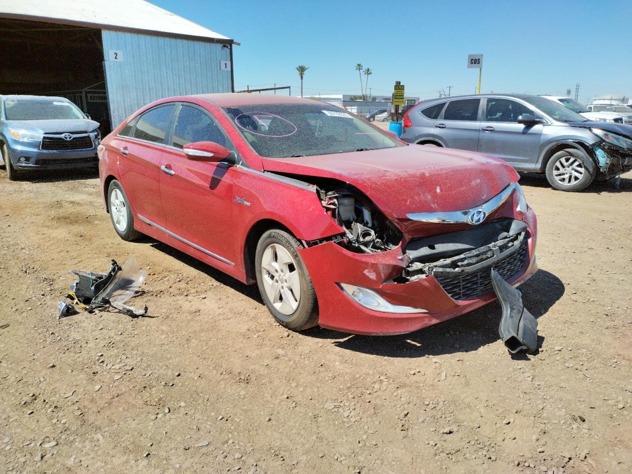 HYUNDAI SONATA HYB 2011 with VIN KMHEC4A4XBA011067 - Photo from auction