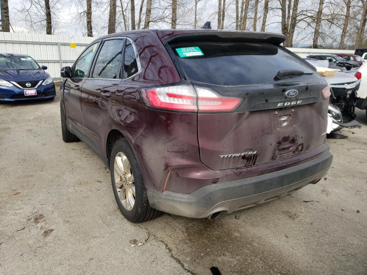 Photo 3 from auction – 2021 FORD EDGE TITAN with VIN 2FMPK4K96MBA27408