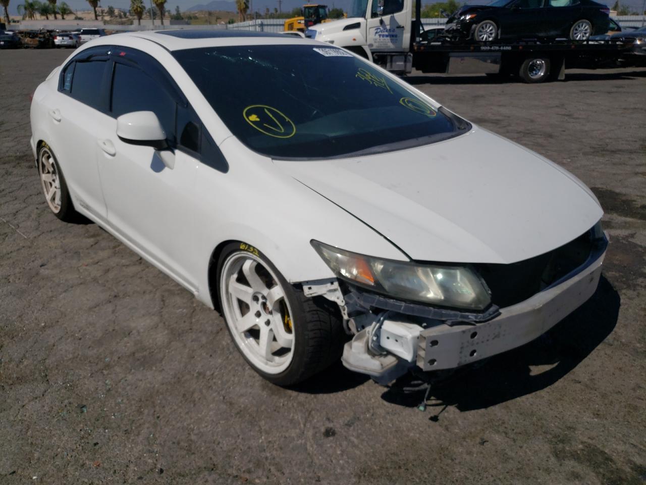 HONDA CIVIC SI 2013 with VIN 2HGFB6E50DH708067 - Photo from auction