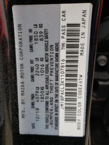 Photo 10 from auction – 2019 MAZDA 3 PREFERRE with VIN JM1BPACL3K1107816