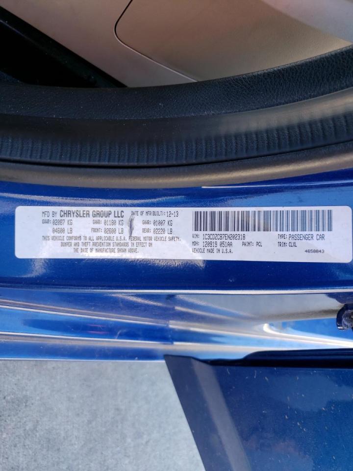 Photo 10 from auction – 2014 DODGE AVENGER SX with VIN 1C3CDZCB7EN202318