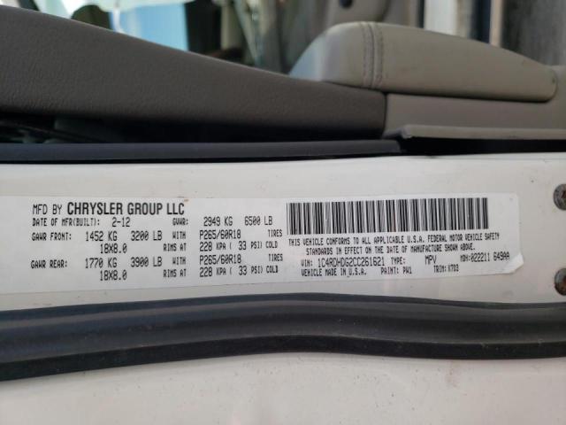 Photo 10 from auction – 2012 DODGE DURANGO CR with VIN 1C4RDHDG2CC261621