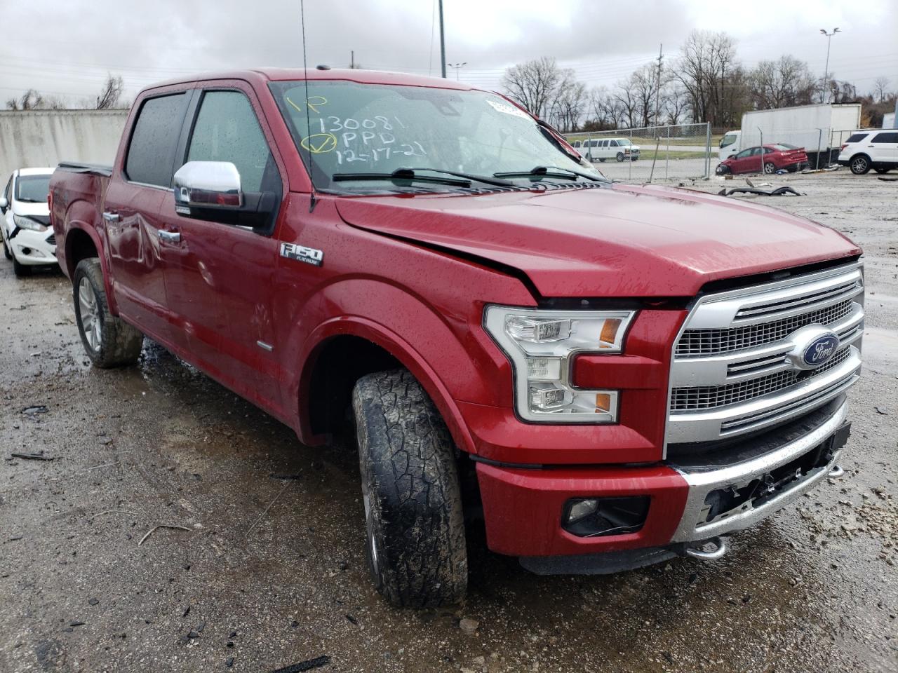 FORD F150 SUPER 2015 with VIN 1FTEW1EG7FFC53175 - Photo from auction
