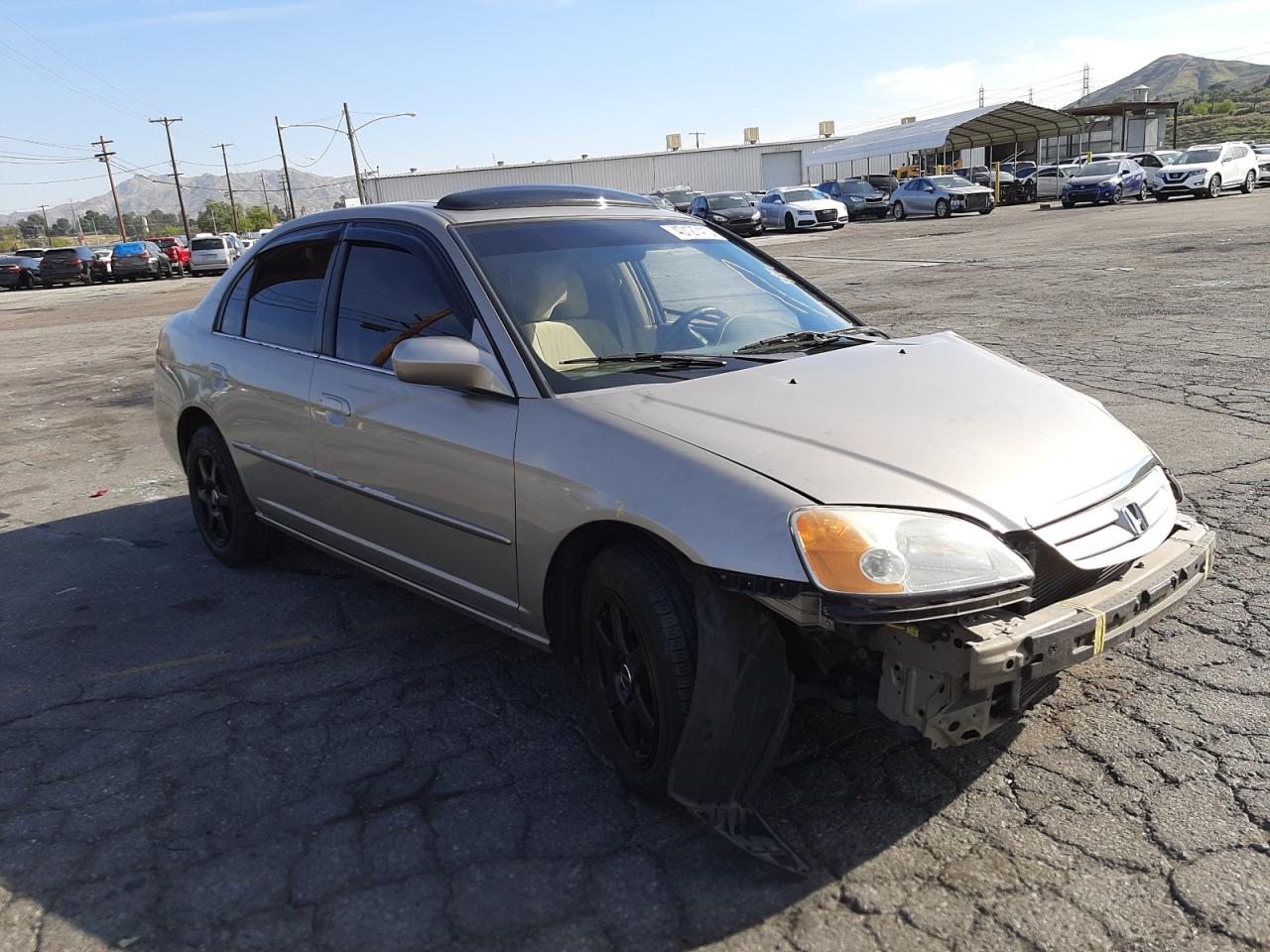 HONDA CIVIC EX 2003 with VIN 2HGES26703H510575 - Photo from auction