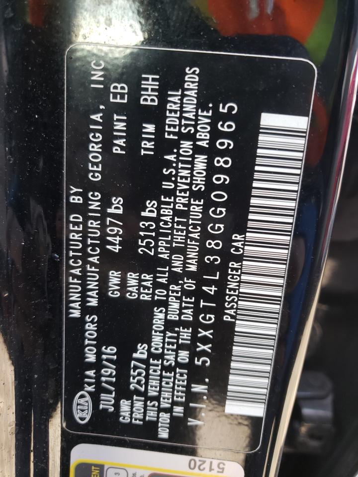 Photo 10 from auction – 2016 KIA OPTIMA LX with VIN 5XXGT4L38GG098965