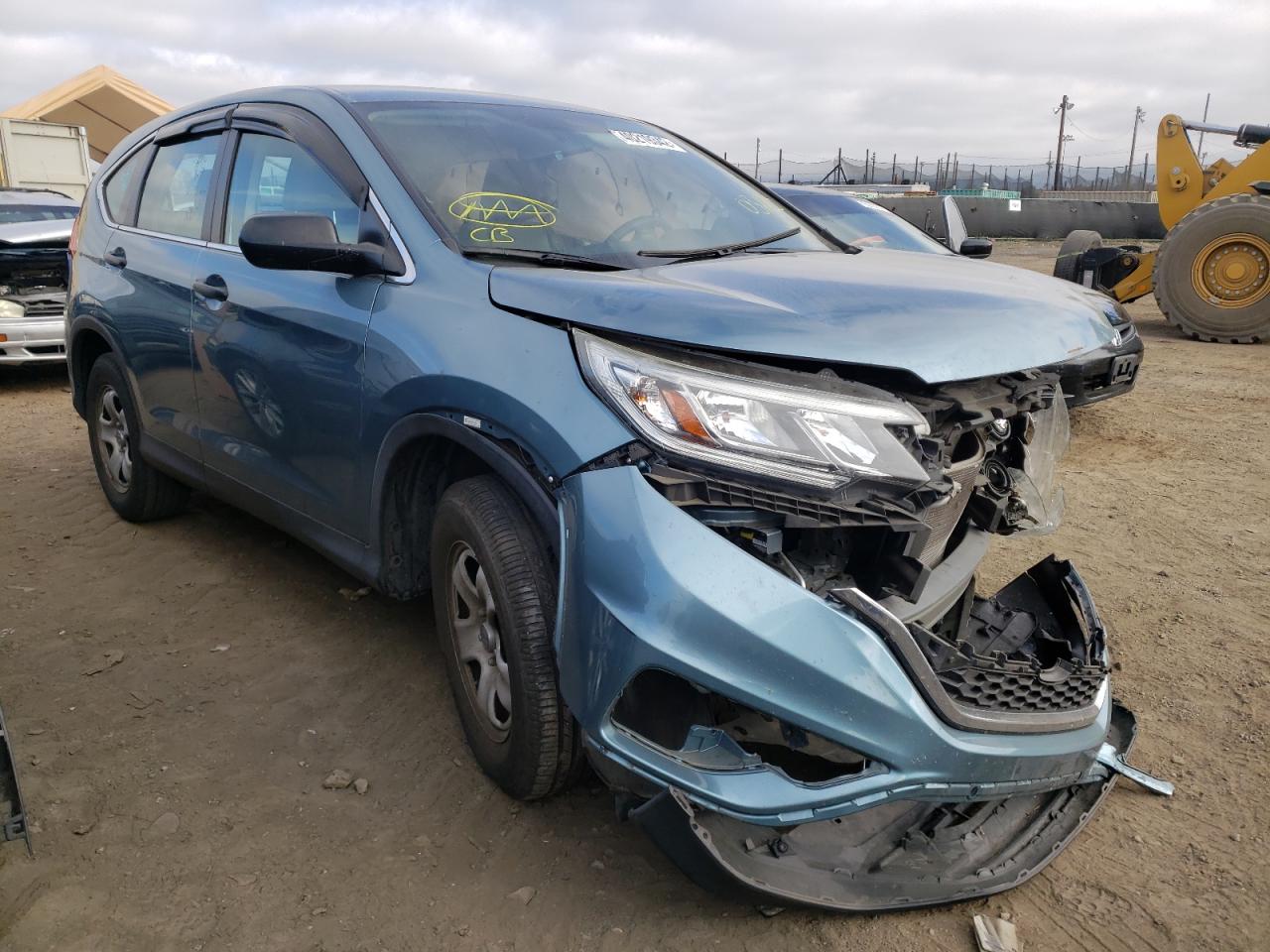 HONDA CR-V LX 2015 with VIN 5J6RM4H30FL072304 - Photo from auction