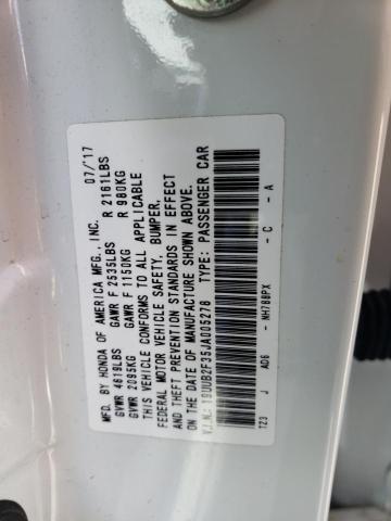 Photo 10 from auction – 2018 ACURA TLX with VIN 19UUB2F35JA005278