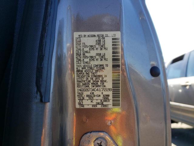 Photo 10 from auction – 2004 NISSAN FRONTIER K with VIN 1N6DD26T34C417228