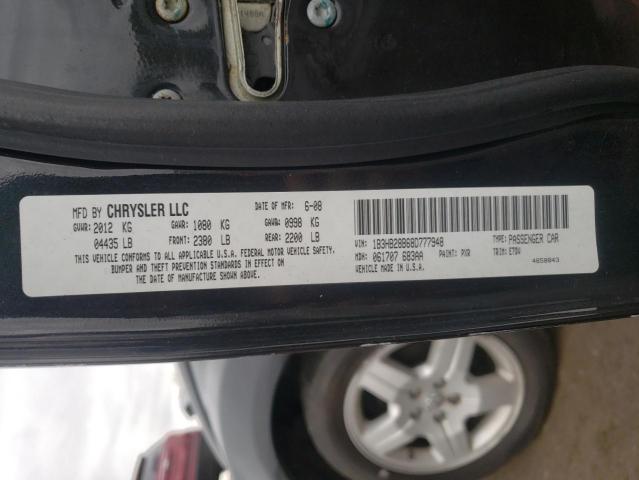 Photo 10 from auction – 2008 DODGE CALIBER with VIN 1B3HB28B68D777948