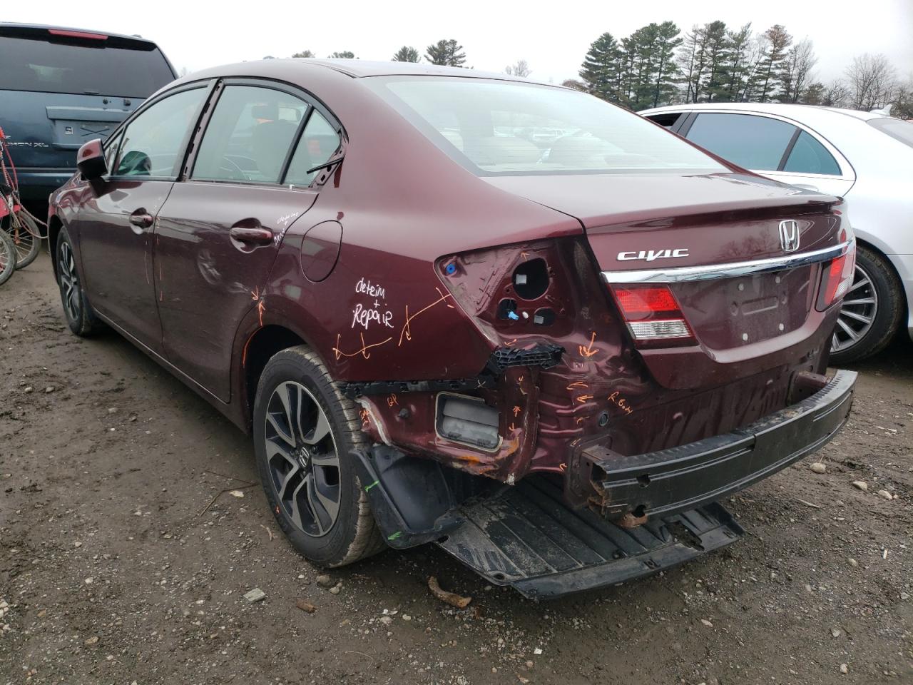 Photo 3 from auction – 2013 HONDA CIVIC EX with VIN 19XFB2F89DE008866
