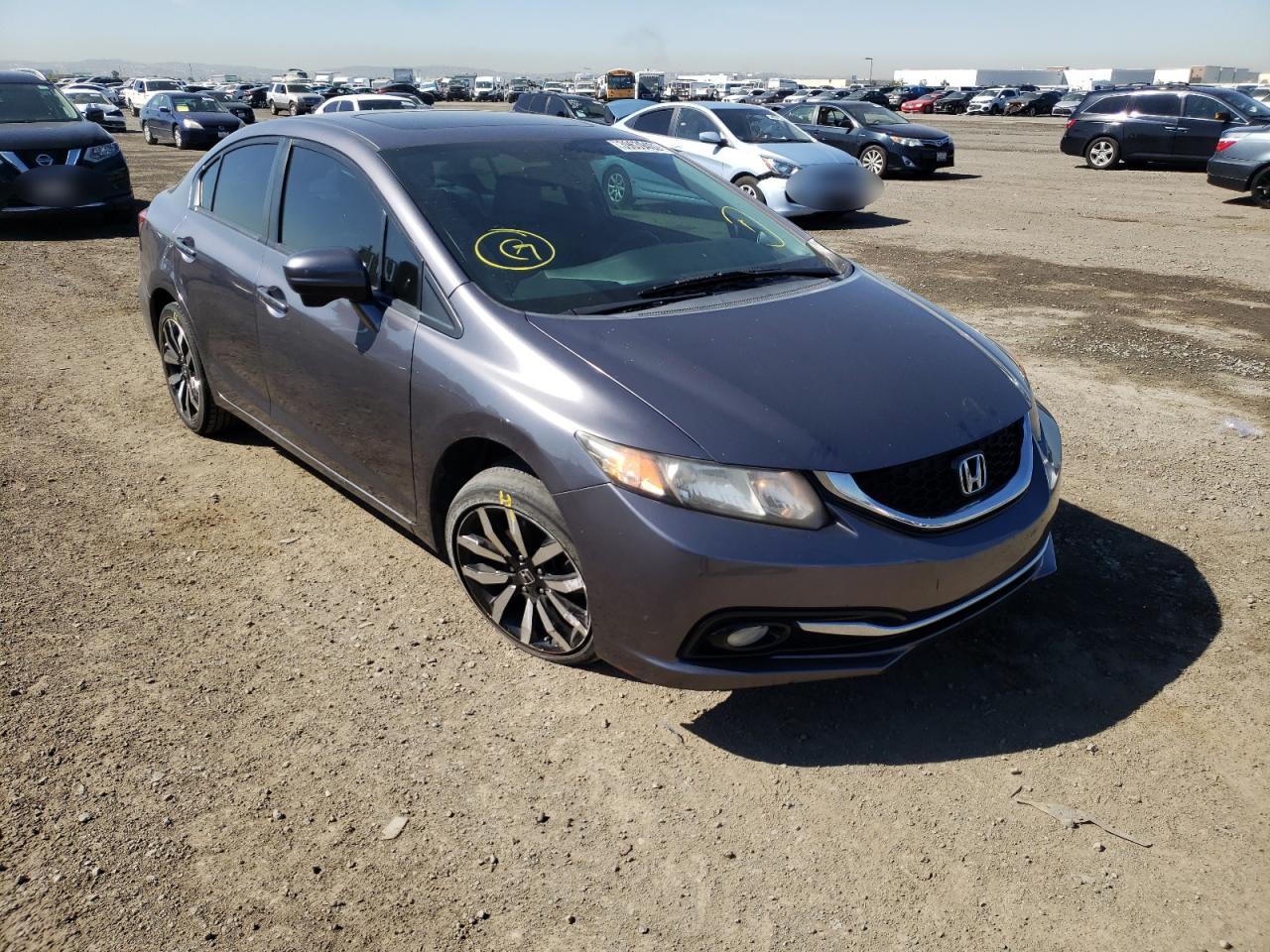 HONDA CIVIC EXL 2014 with VIN 19XFB2F90EE256062 - Photo from auction