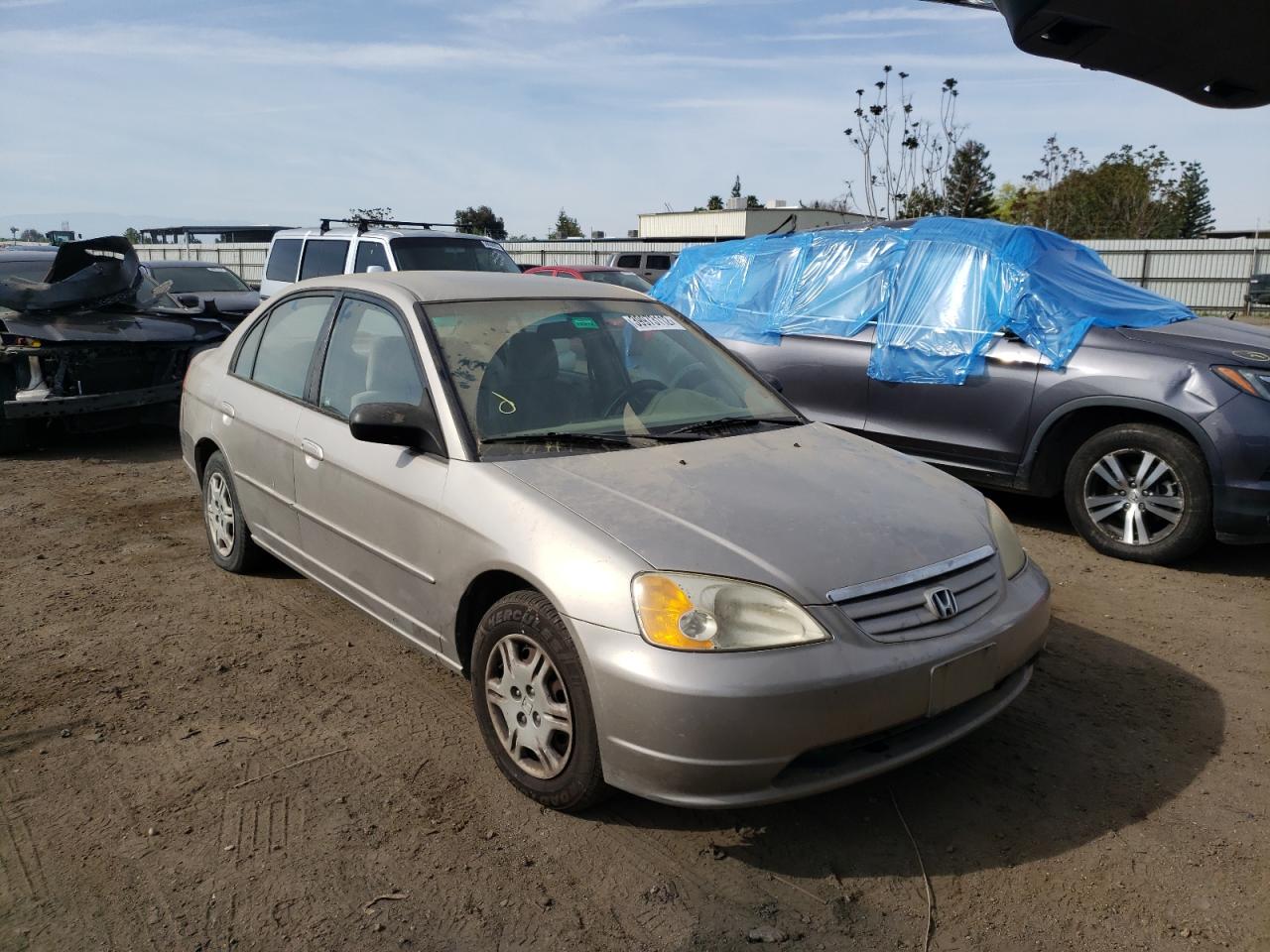 HONDA CIVIC LX 2002 with VIN 2HGES16582H567288 - Photo from auction